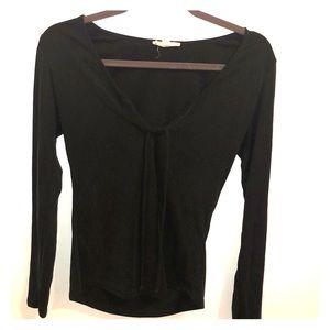 L.A. Hearts Long Sleeve Tie V-Neck